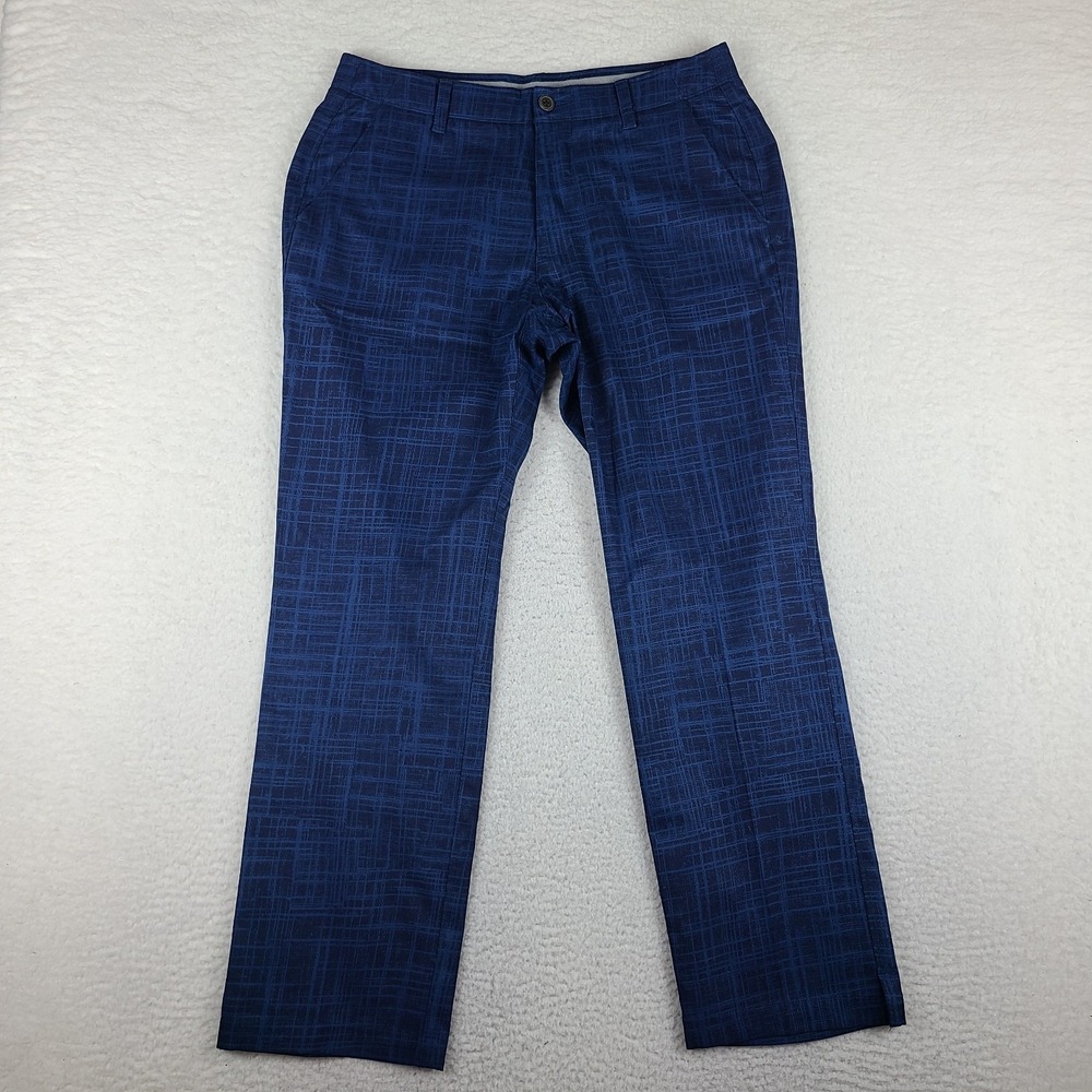 Under Armour Match Play Pants‎ Mens 34x30 Blue Navy Performance Tech Golf